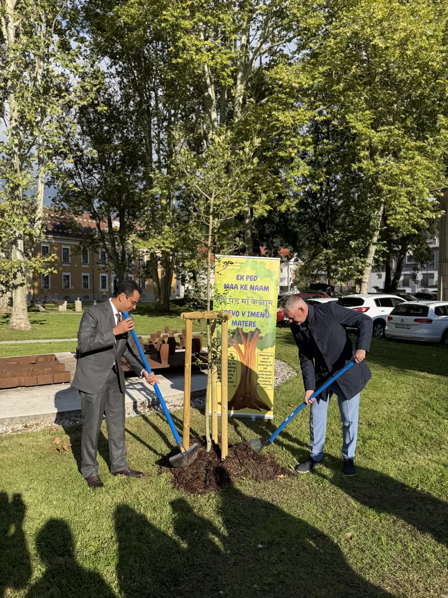 FOTO in VIDEO: Slovenj Gradec je obiskal indijski veleposlanik Amit Narang