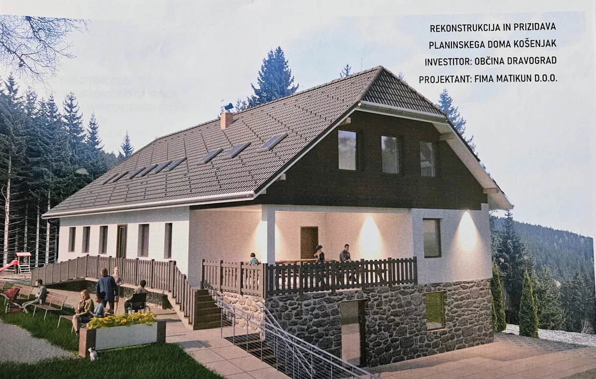Planinski dom Košenjak se pospešeno prenavlja, sedaj tudi z nepovratnimi sredstvi