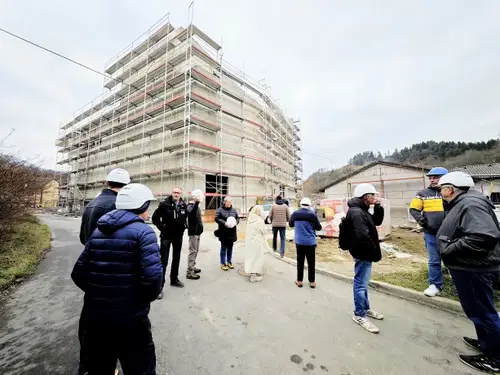 (FOTO) Rožen: Gradnja poteka po načrtih, kulturni center bo predvidoma končan septembra naslednje leto