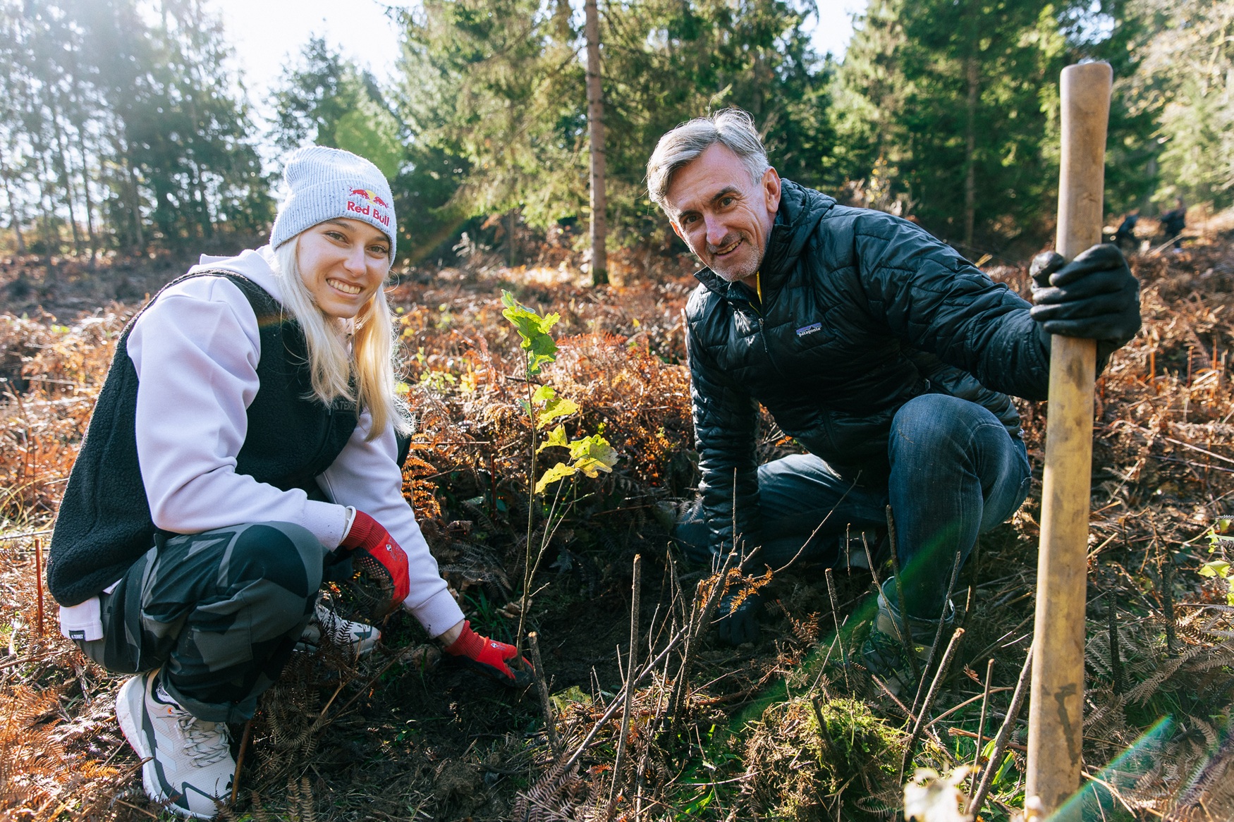 Garnbret sodelovala pri novem sajenju tisoč dreves