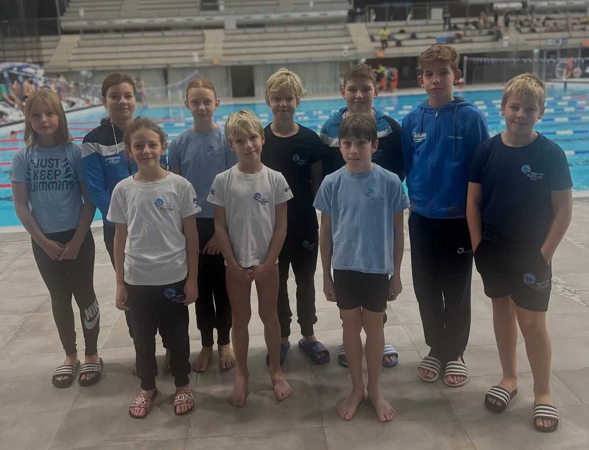 Plavalci Fužinarja odlično nastopili na mednarodnem mitingu Miklavž 2025