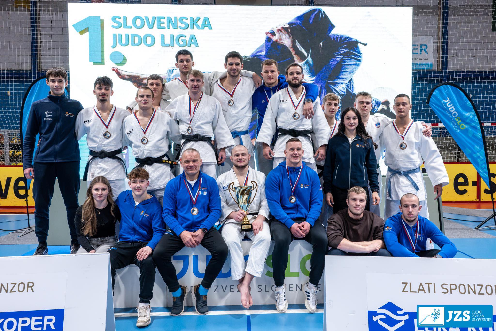 Članska ekipa JK Slovenj Gradec bronasta v 1. slovenski judo ligi