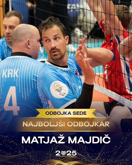 Matjaž Majdič je najboljši odbojkar odbojke sede v letu 2025