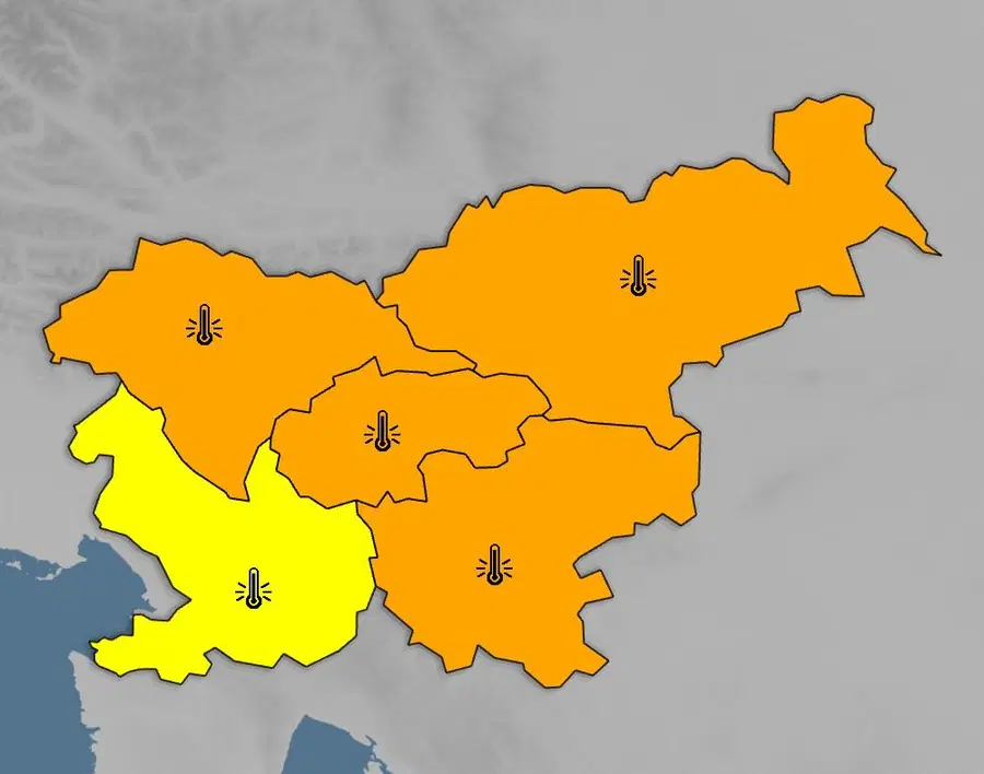 Arso z oranžnim opozorilom zaradi izredno nizkih temperatur