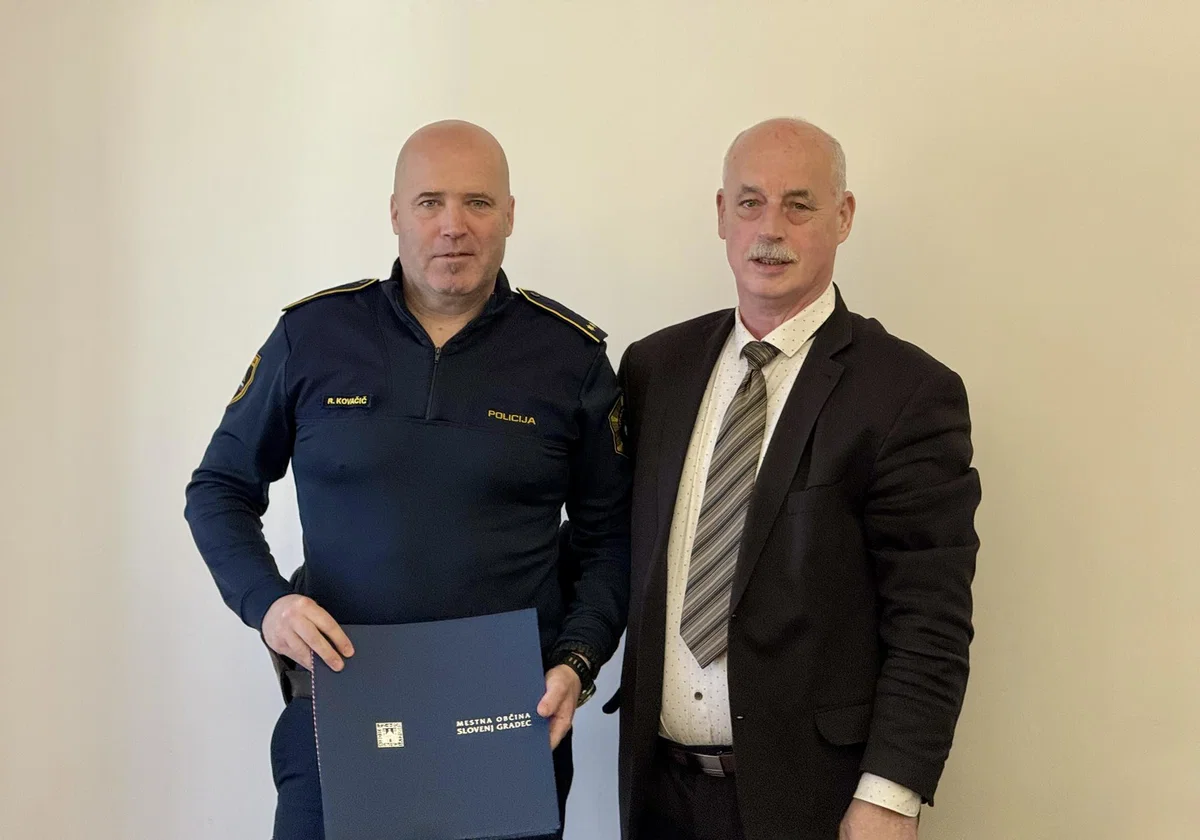 Robert Kovačić prejemnik priznanja MO Slovenj Gradec za dolgoletno delo na področju prometne varnosti