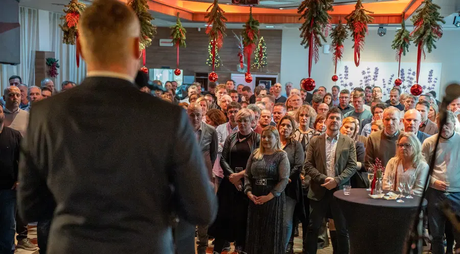 (FOTO in VIDEO) Ponovoletno druženje MOSG v znamenju sodelovanja in napovedi nove kandidature župana