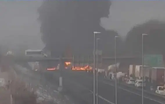 Zaradi prometne nesreče v obe smeri zaprta štajerska avtocesta