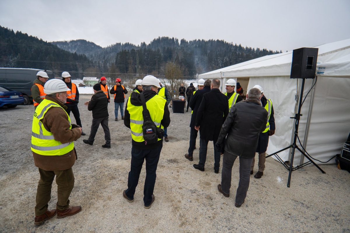 slovestnost ob začetku del na sklopu G - Podgorje na hitri cesti na Koroško